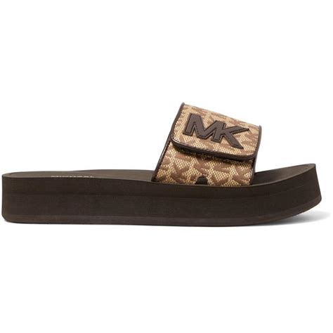 michael kors platform sliders|Michael Kors slippers women's.